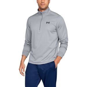 Under Armour Cold Gear Loose Fit Fleece 1/4 Zip Gray Sweatshirt Men Sz M